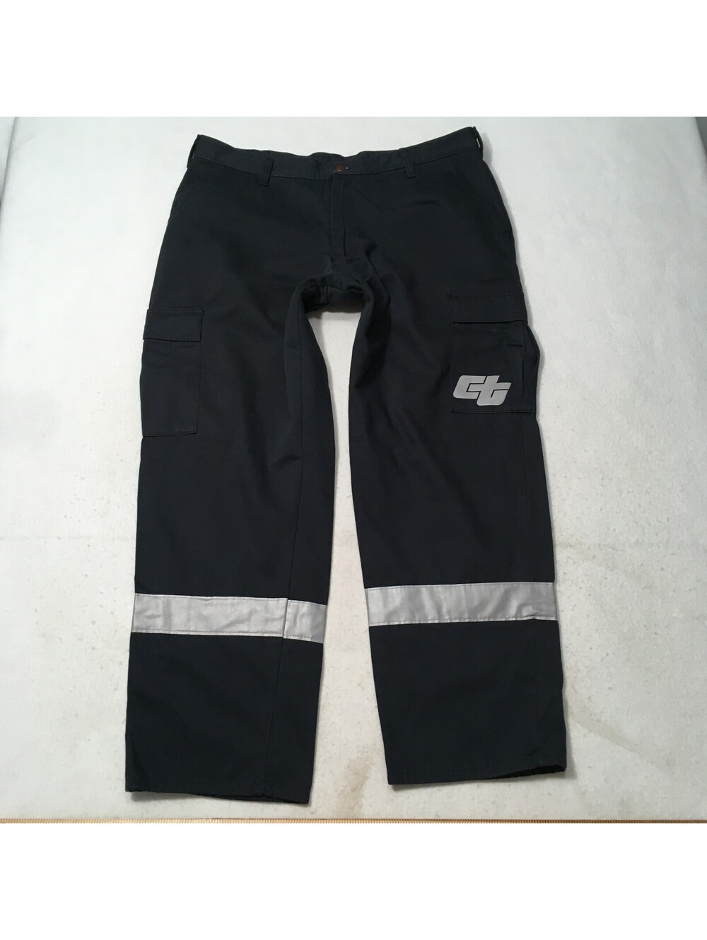 CALPIA Caltrans Workwear Pants Men 38 X 30 Bluish Grey 3M Reflective Safe
